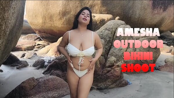 Indian Model Amesha Outdoor Bikini Shoot 2025 Solo Short Film Watch